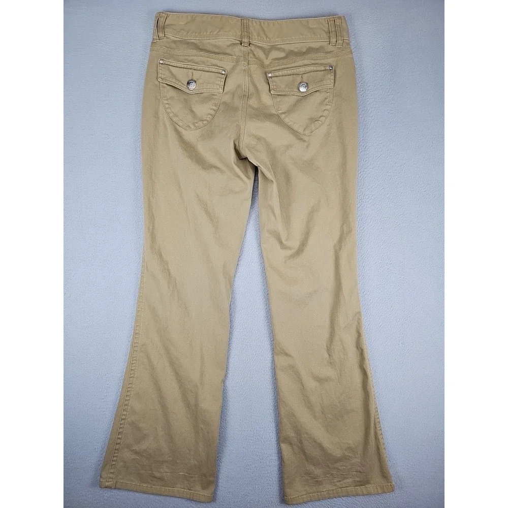 Tommy Hilfiger Pants Women's 8 32x31 Brown 5 Pocket Lightweight Stretch Bootcut